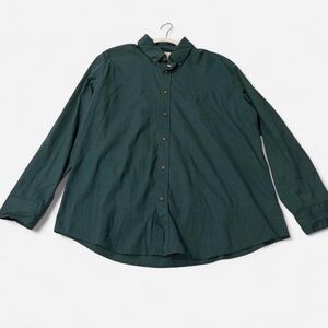 Men's Green St. John’s Bay Button-Up Shirt